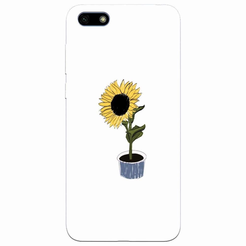 Husa silicon pentru Huawei Y5 Prime 2018, Sun Flower