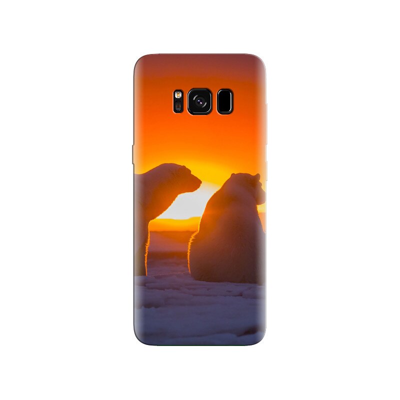 Husa Samsung S8 Polar Bears Antarctica Sunset