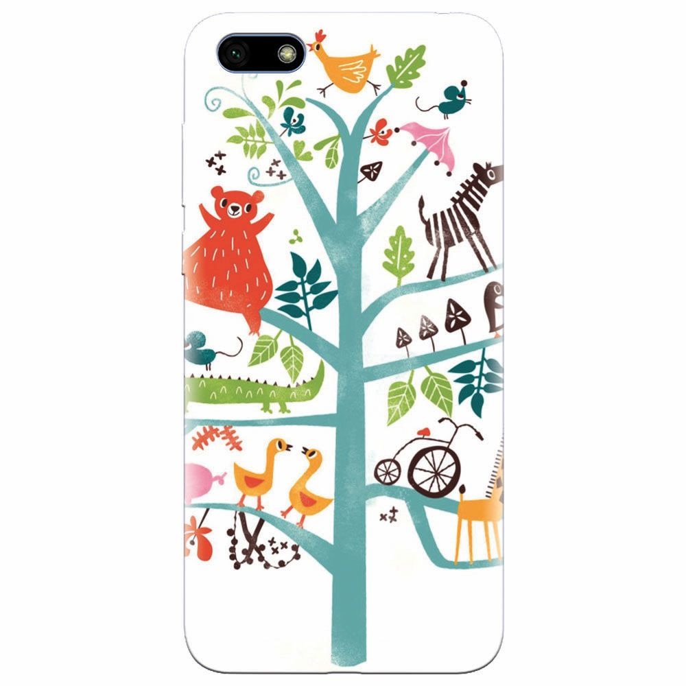 Husa silicon pentru Huawei Y5 2018, Tree