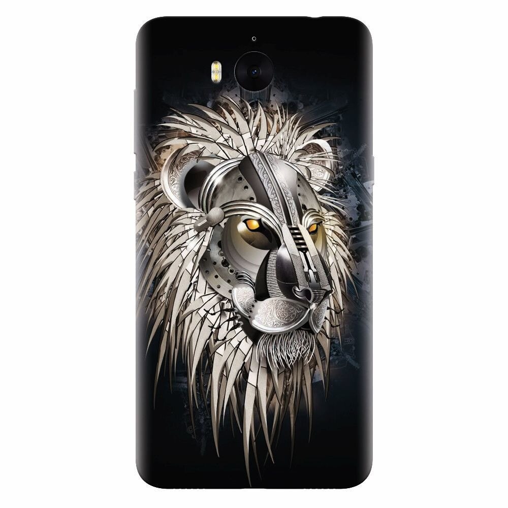 Husa silicon pentru Huawei Y6 2017, Abstract Lion 001