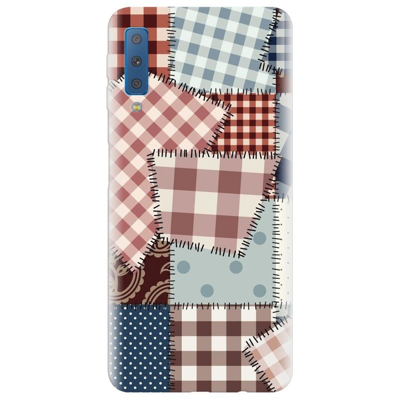 Husa silicon pentru Samsung Galaxy A7 2018, Patchwork Vector