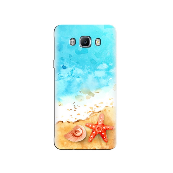 Husa din silicon compatibila cu Samsung Galaxy J5 2016 - model Watercolor Seashore