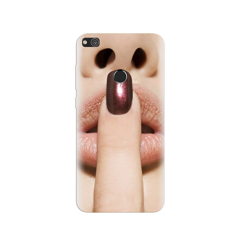 Husa Huawei P8 Lite 2017 Finger Purple Nailpolish Girl Lips