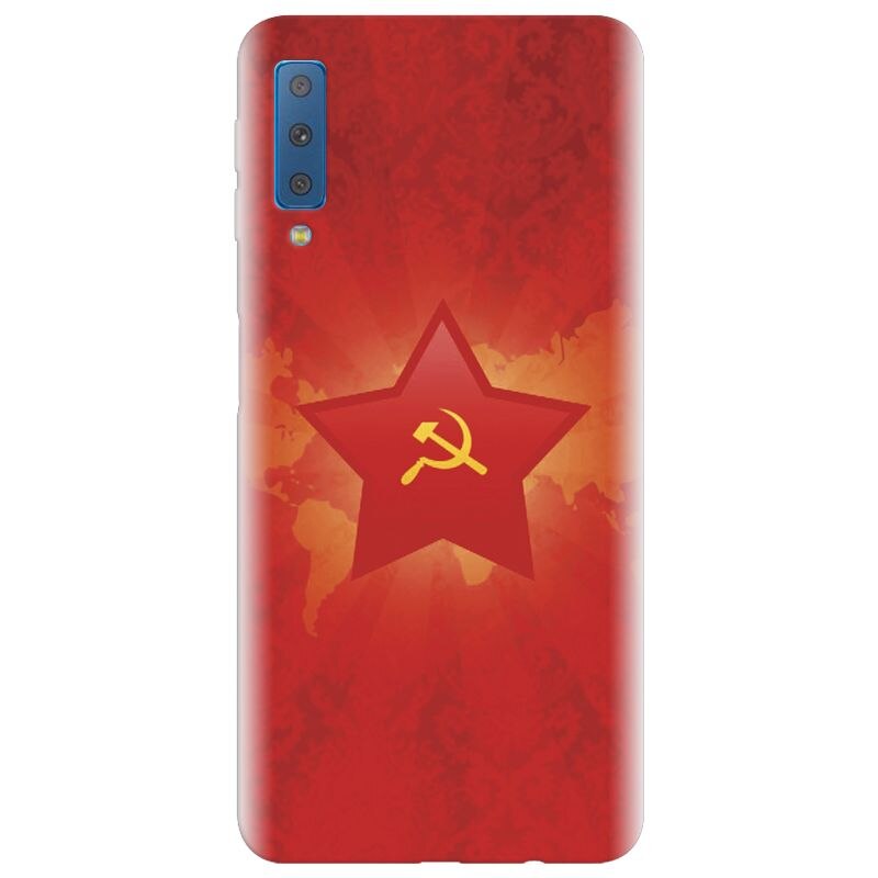 Husa silicon pentru Samsung Galaxy A7 2018, Soviet Union