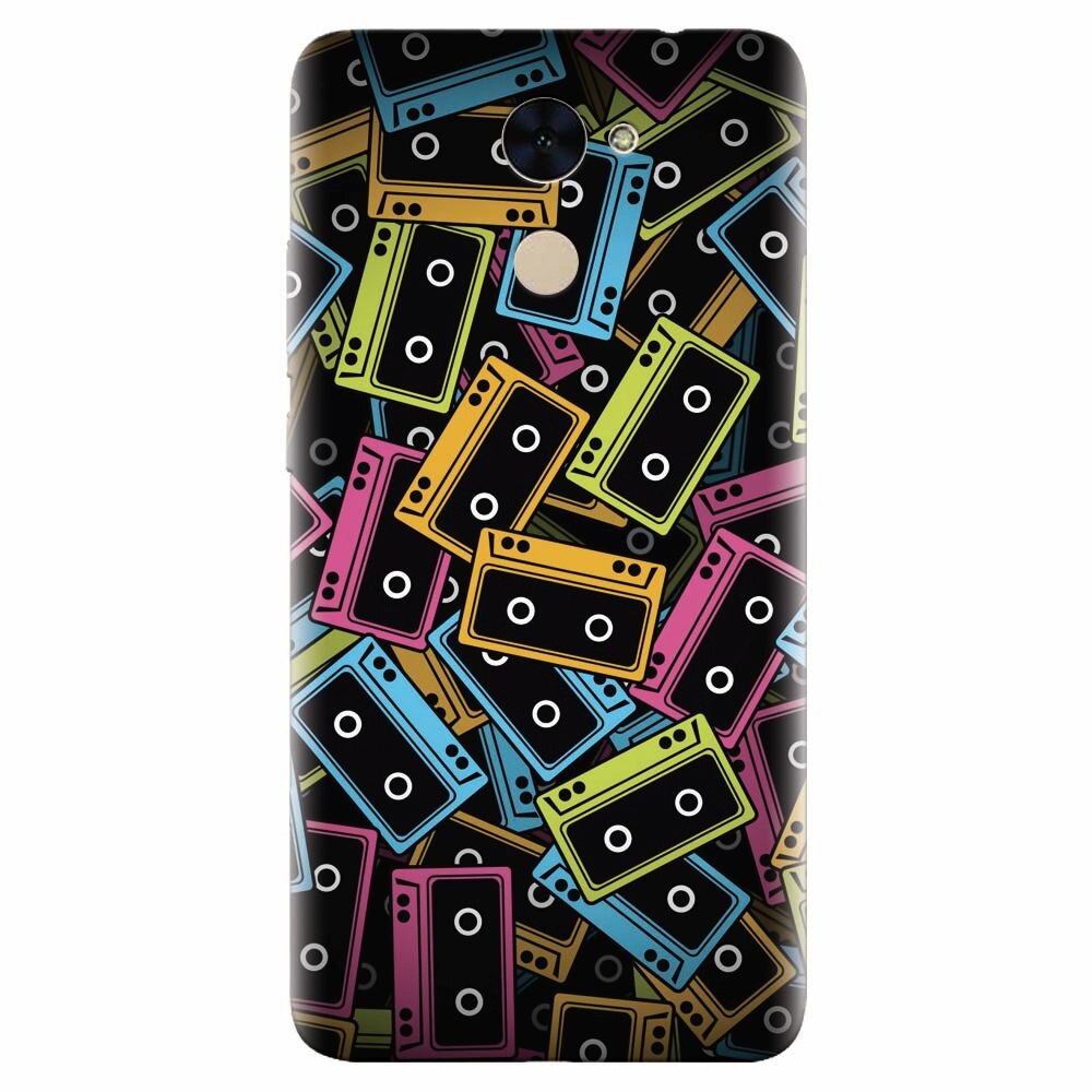 Husa silicon pentru Huawei Nova Lite Plus, Audio Cassette Color Vector
