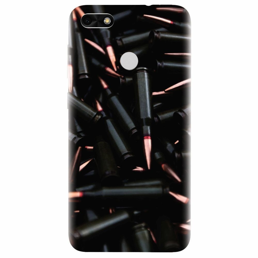 Husa silicon pentru Huawei Y6 Pro 2017, Ammunition Bullets