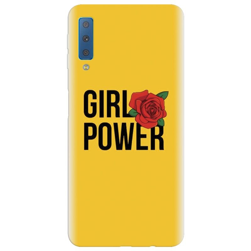 Husa silicon pentru Samsung Galaxy A7 2018, Girl Power