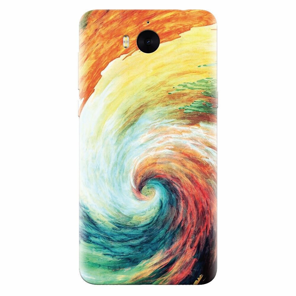 Husa silicon pentru Huawei Y5 2017, Big Wave Painting