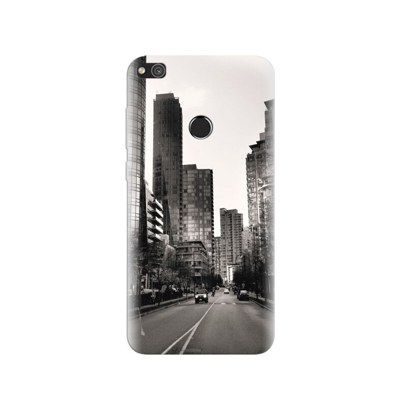 Husa Huawei P8 Lite 2017 Black And White City Fantasticks Hq