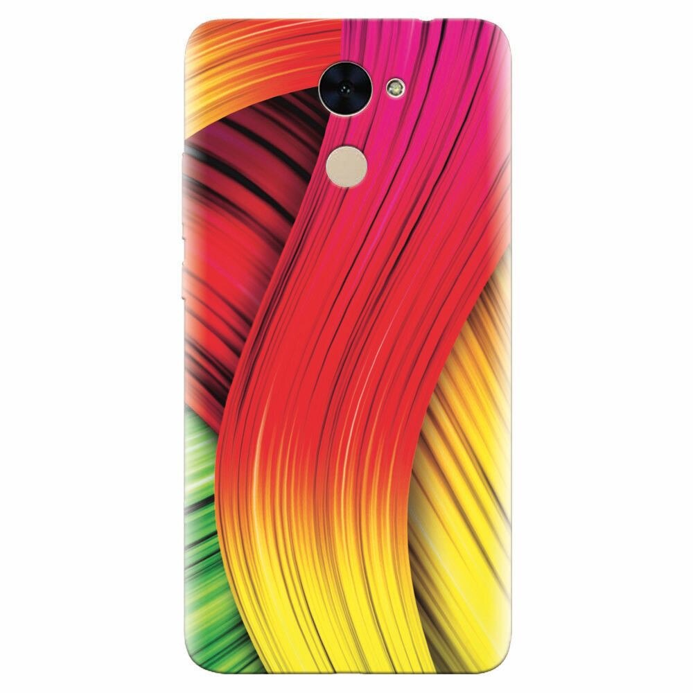Husa silicon pentru Huawei Enjoy 7 Plus, Colorful Abstract
