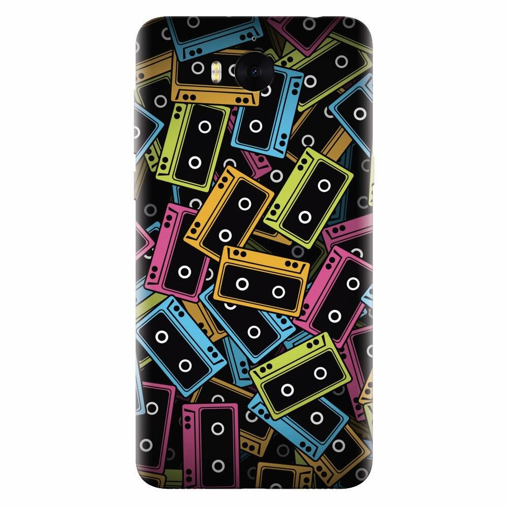 Husa silicon pentru Huawei Y5 2017, Audio Cassette Color Vector