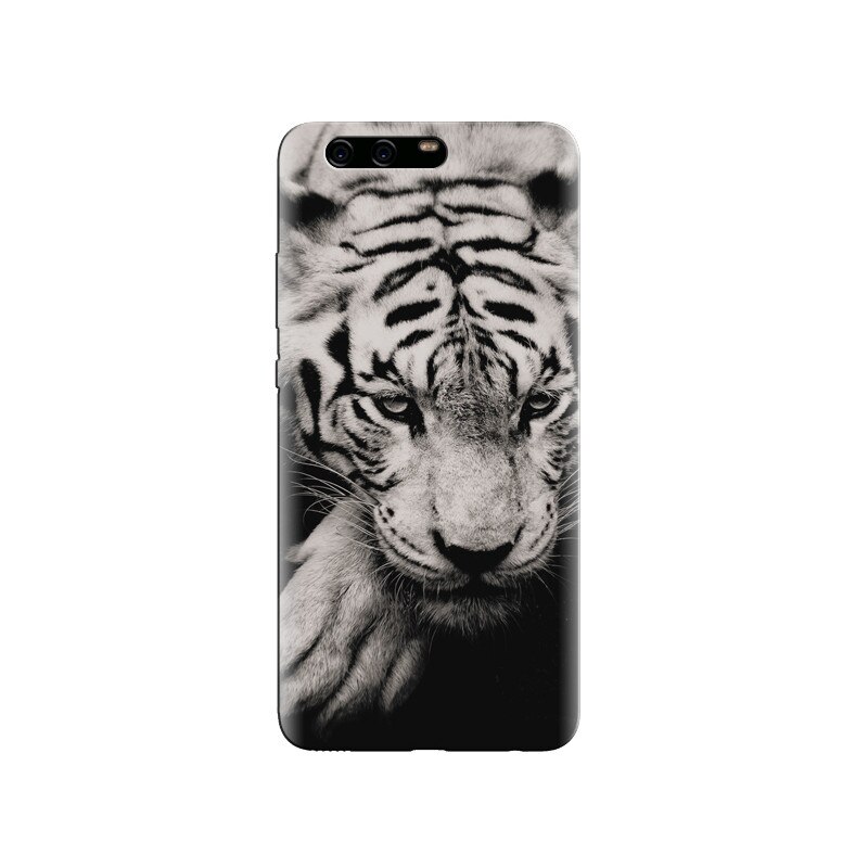 Husa Huawei P10 PLUS Black And White Tiger Awesome
