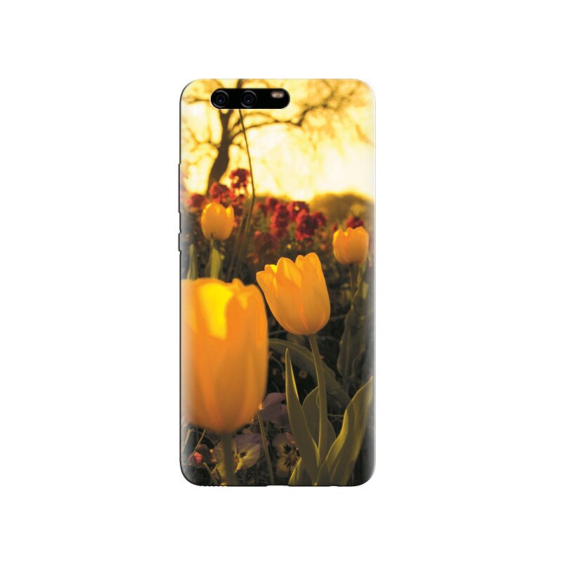Husa Huawei P10 Yellow Tulips Flower Close Up Photoshoot