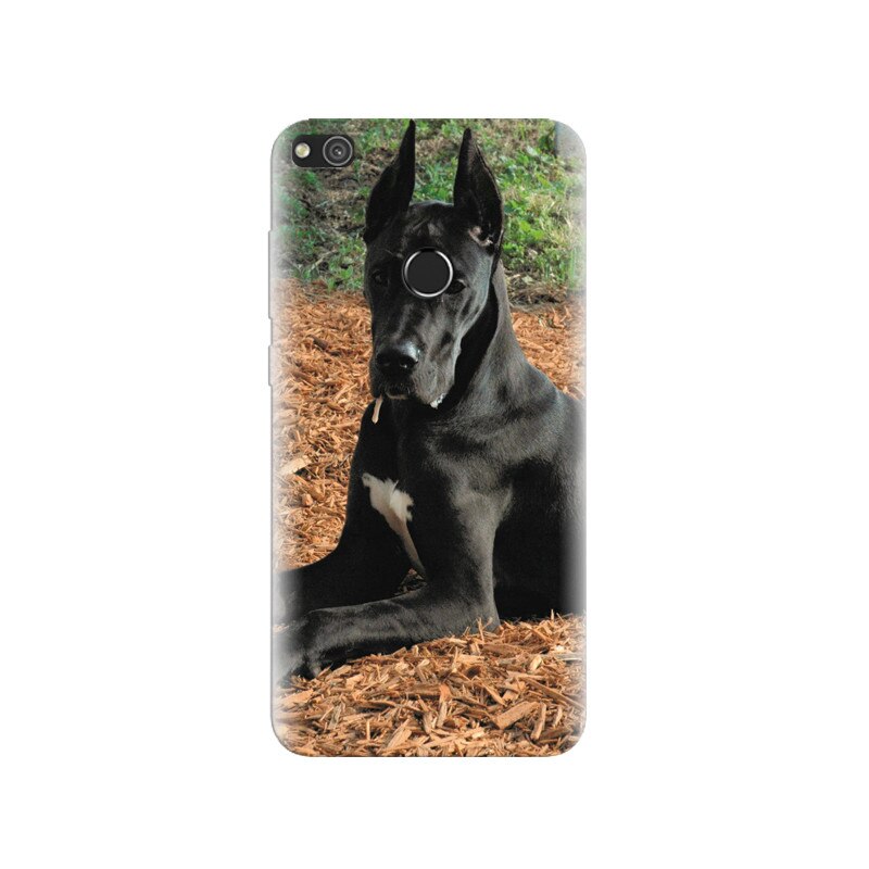 Husa Huawei P8 Lite 2017 Black German Dog 640 X 1136s