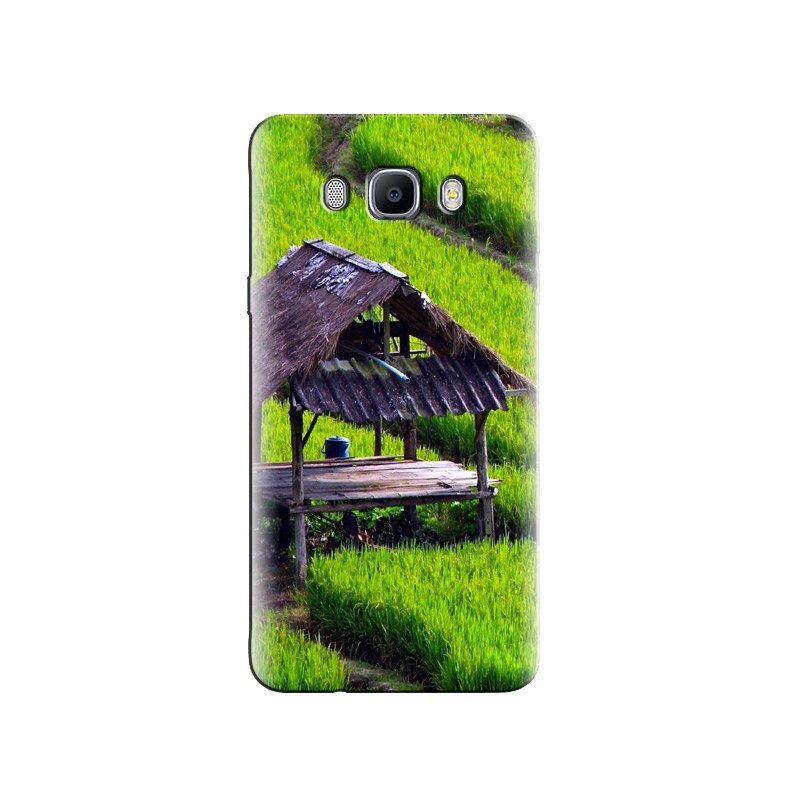 Husa Samsung J5 2016 Wood Platform Green Field