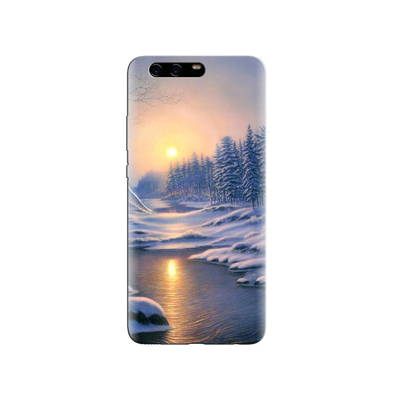 Husa Huawei P10 PLUS Winter Landscape Painting Scenery