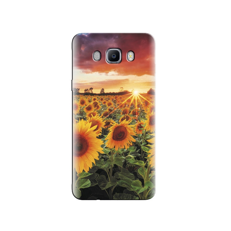 Husa Samsung J5 2016 Yellow Sunflower Landscape Farm