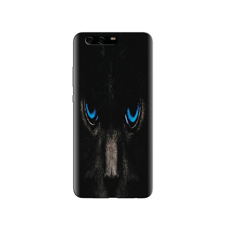 Husa Huawei P10 Black Cat With Blue Eyes