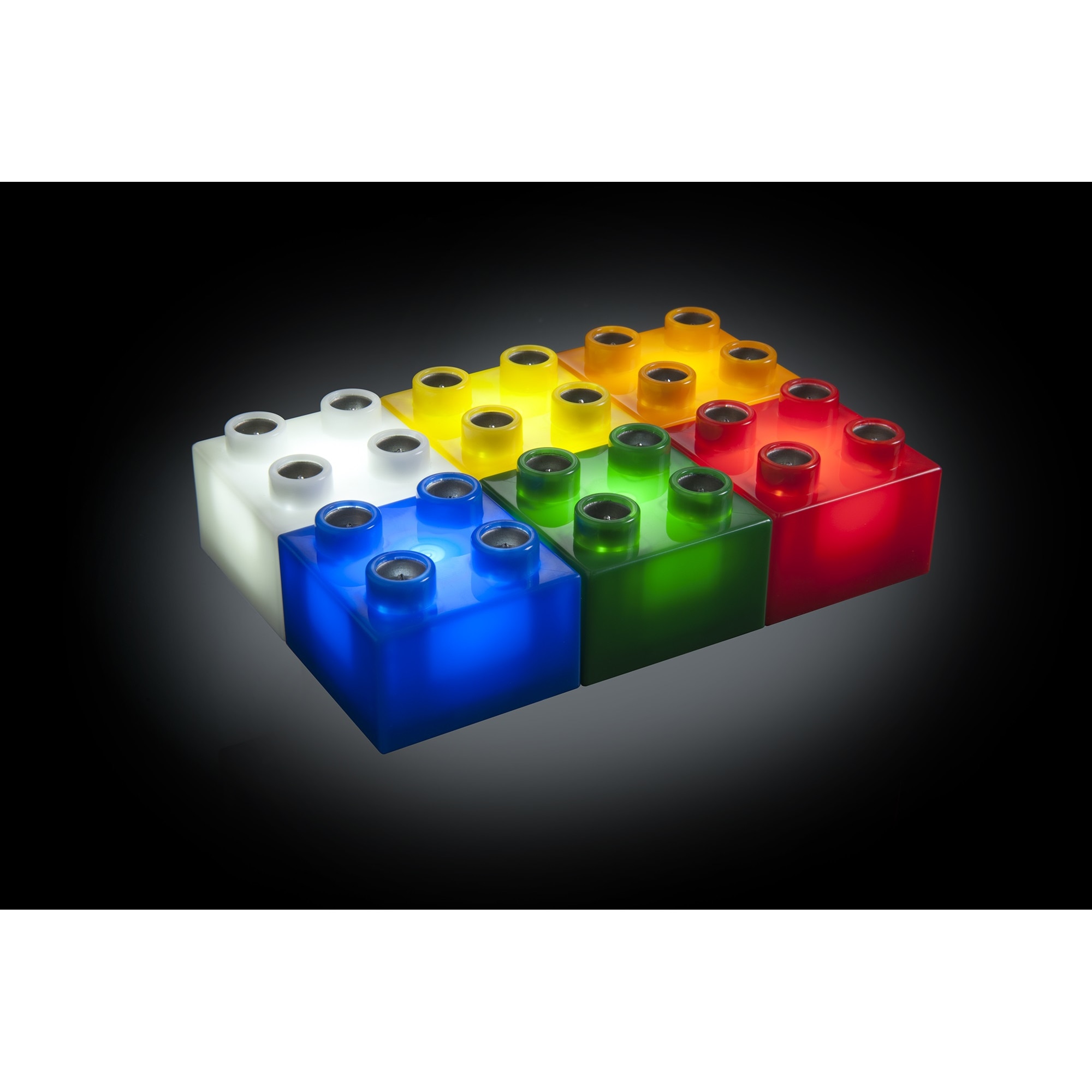 Light STAX M-04030 Expansion Pack 8 Briques 2x3 – Compatible Duplo – Lumineuses Multicolores – Dès 3 Ans