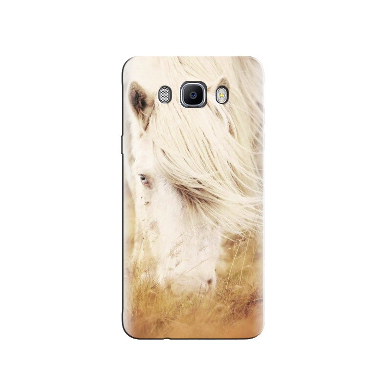 Husa Samsung J3 White Beautiful Long Hair Horse