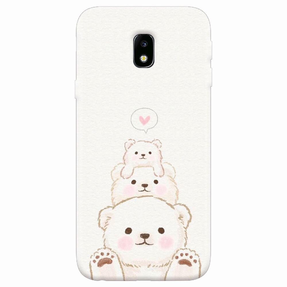Husa silicon pentru Samsung Galaxy J7 2017, Family Bear