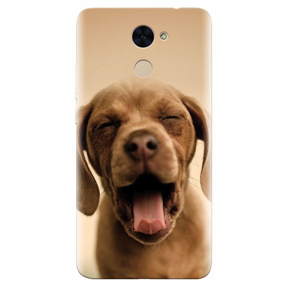 Husa silicon pentru Huawei Nova Lite Plus, Cute Yawning Puppy