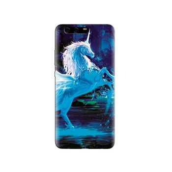Husa Huawei P10 Blue Horse With Wings And Horn Fantasy Husa Huawei P10 Blue Horse With Wings And Horn Fantasy