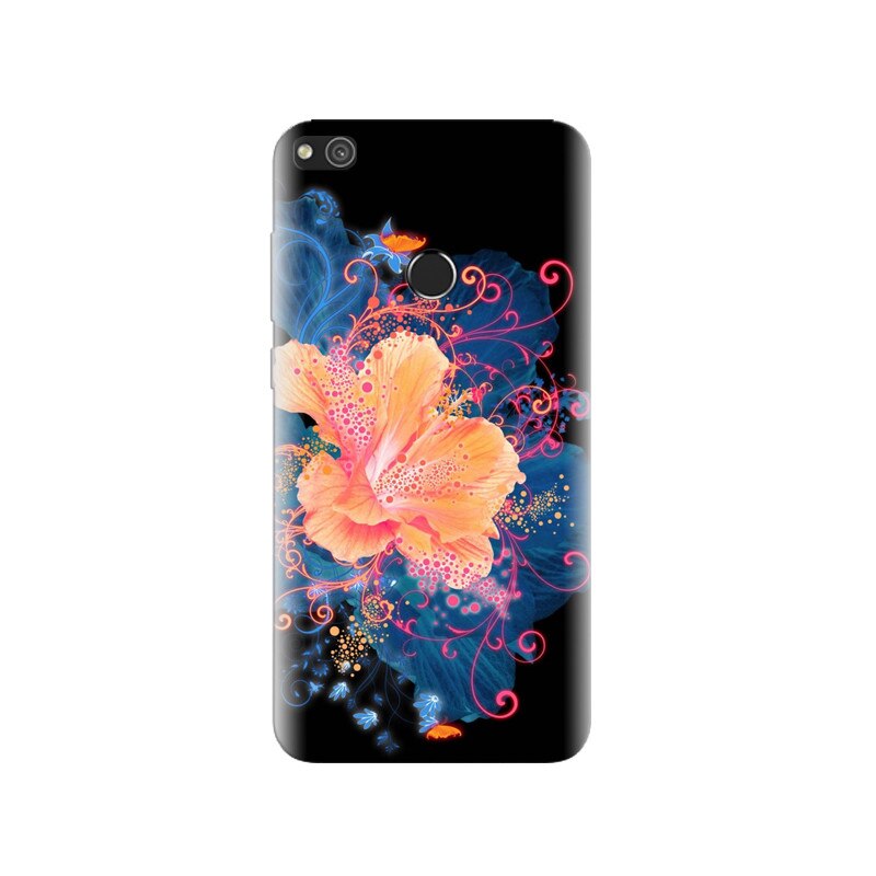 Husa Huawei P8 Lite 2017 Hd Abstract Flower Neon Painting