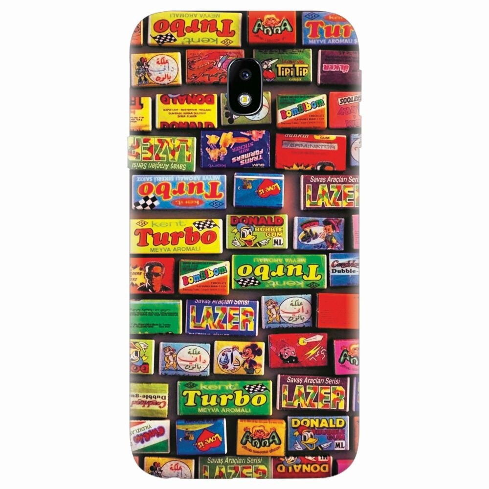 Husa silicon pentru Samsung Galaxy J7 2017, Chewing Gum Turbo