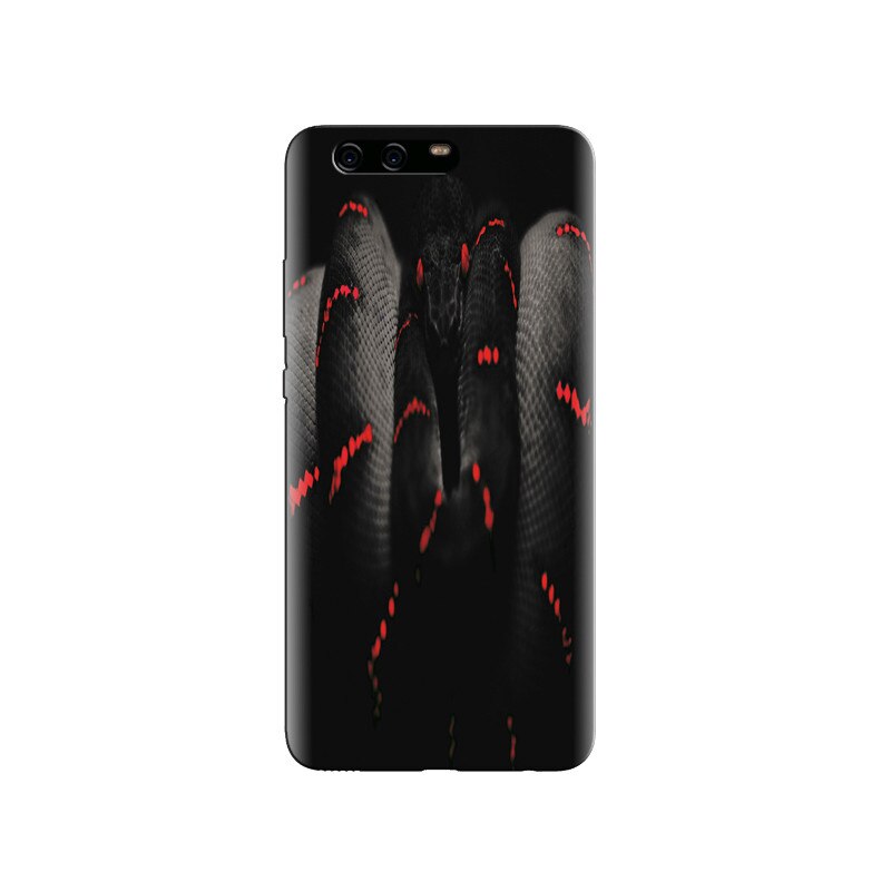 Husa Huawei P10 Black Snack With Red Dots