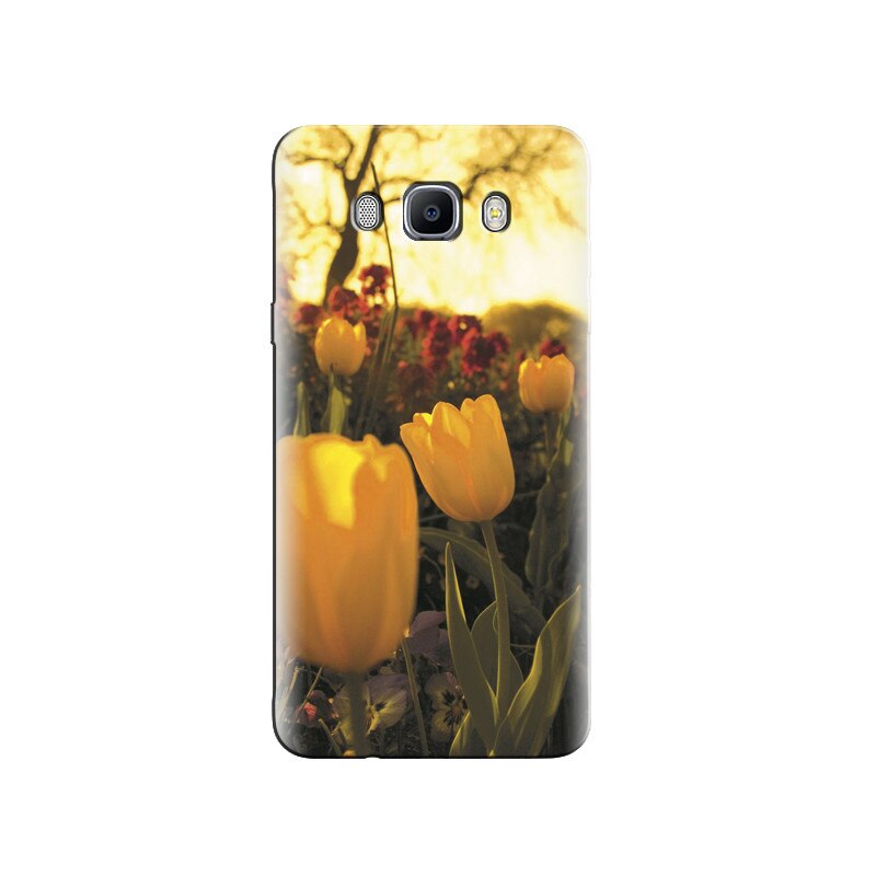 Husa Samsung J5 2016 Yellow Tulips Flower Close Up Photoshoot