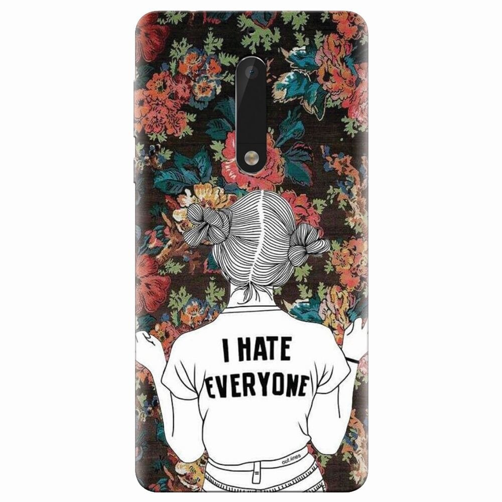 Husa silicon pentru Nokia 5, I Hate Everyone