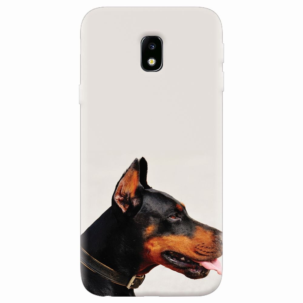 Husa silicon pentru Samsung Galaxy J7 2017, Doberman