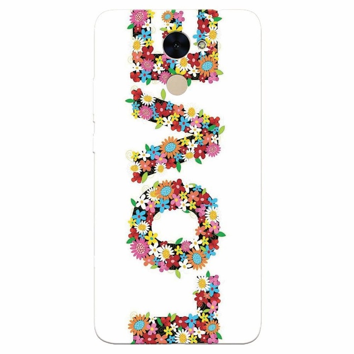 Силиконов кейс за Huawei Enjoy 7 Plus, Love Made By Flowers
