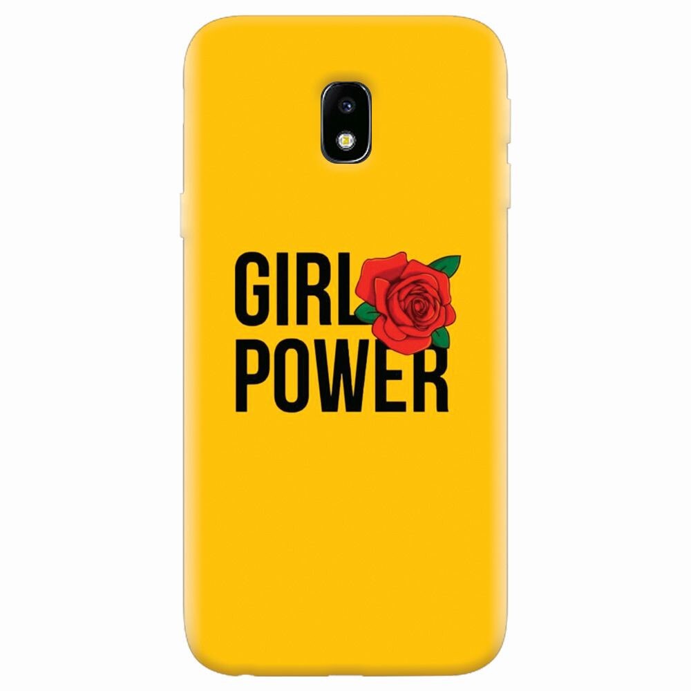 Husa silicon pentru Samsung Galaxy J7 2017, Girl Power