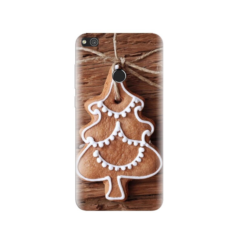 Husa Huawei P8 Lite 2017 Christmas Tree Gingerbread Wood Background
