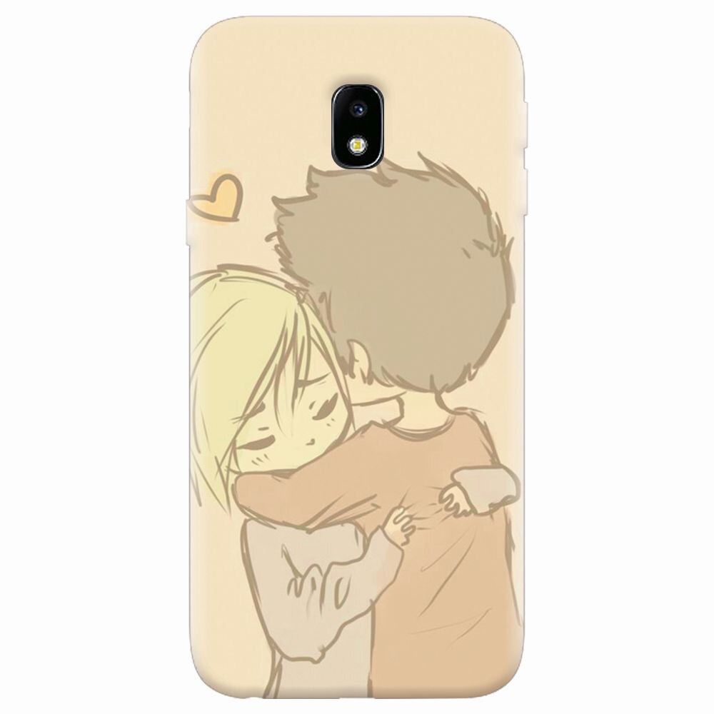 Husa silicon pentru Samsung Galaxy J7 Pro 2017, Couple Hug