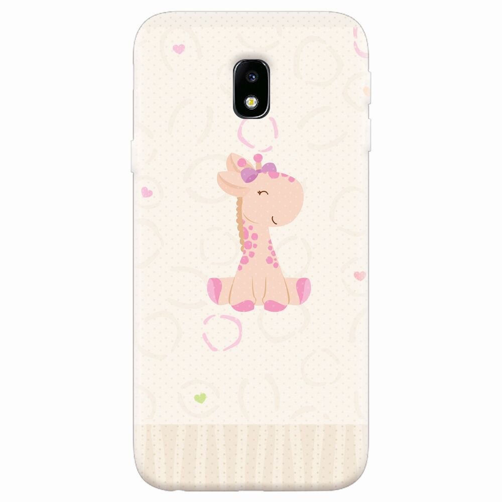 Husa silicon pentru Samsung Galaxy J7 Pro 2017, Giraffe Cute