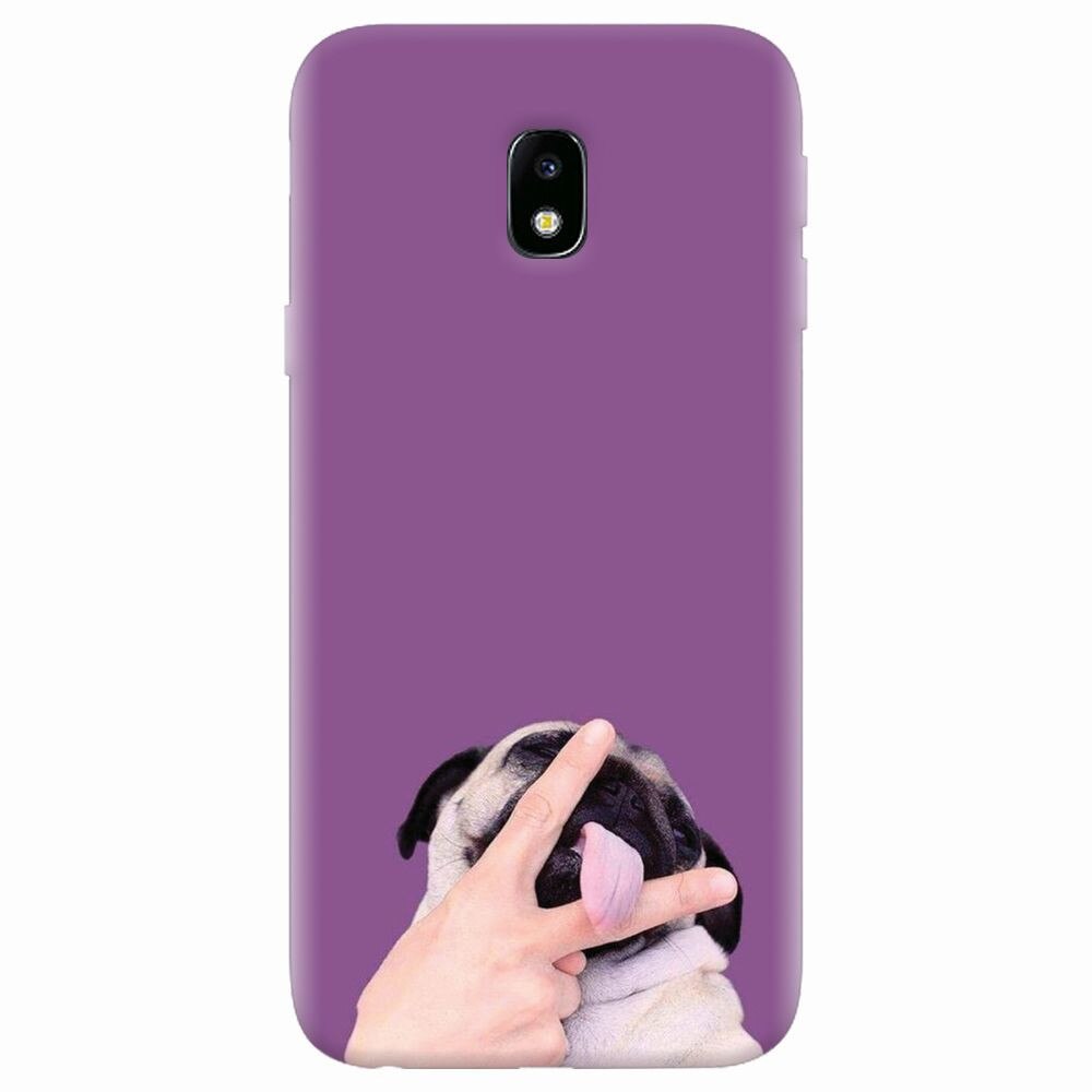 Husa silicon pentru Samsung Galaxy J7 Pro 2017, Cute Dog 2