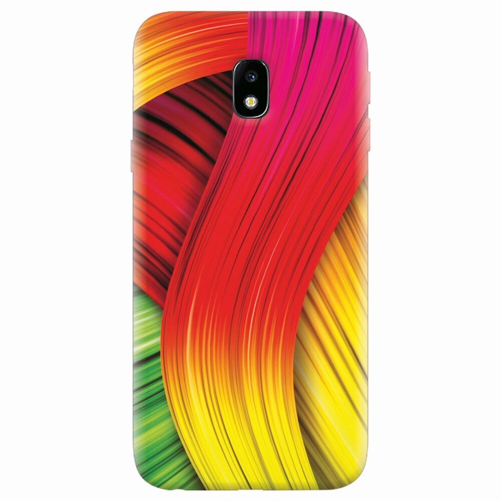 Husa silicon pentru Samsung Galaxy J7 Pro 2017, Colorful Abstract