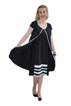 Rochie deosebita pentru ocazie,D&J Exclusive,, Alb-Negru Rochie deosebita pentru ocazie,D&J Exclusive,, Alb-Negru