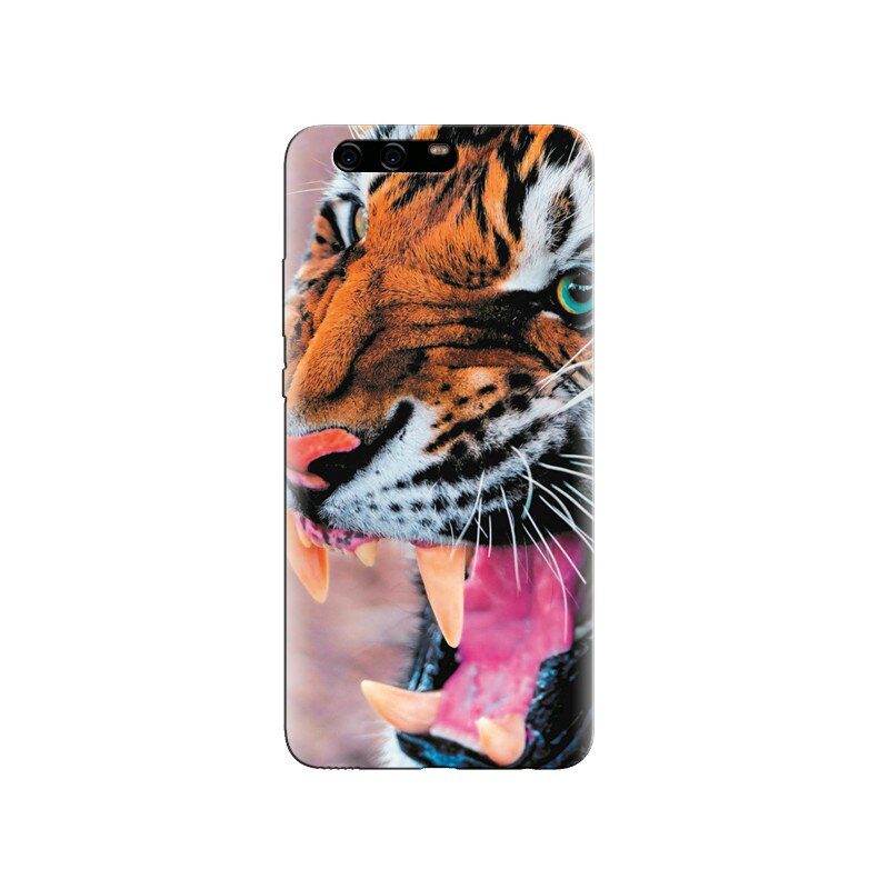 Husa Huawei P10 Angry Tiger Teeth Fresh Background