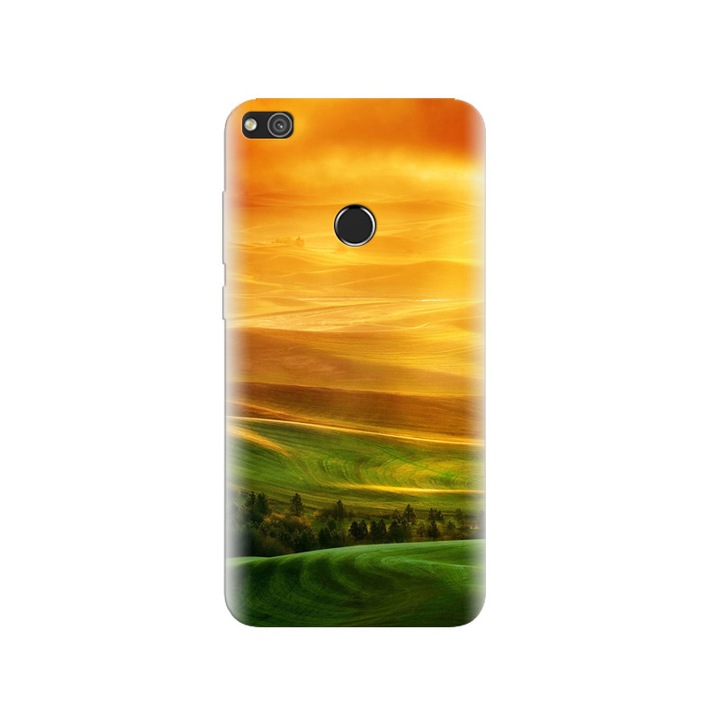 Калъф за Huawei P8 Lite 2017 Htc One X Full HD Green Fields Sunset