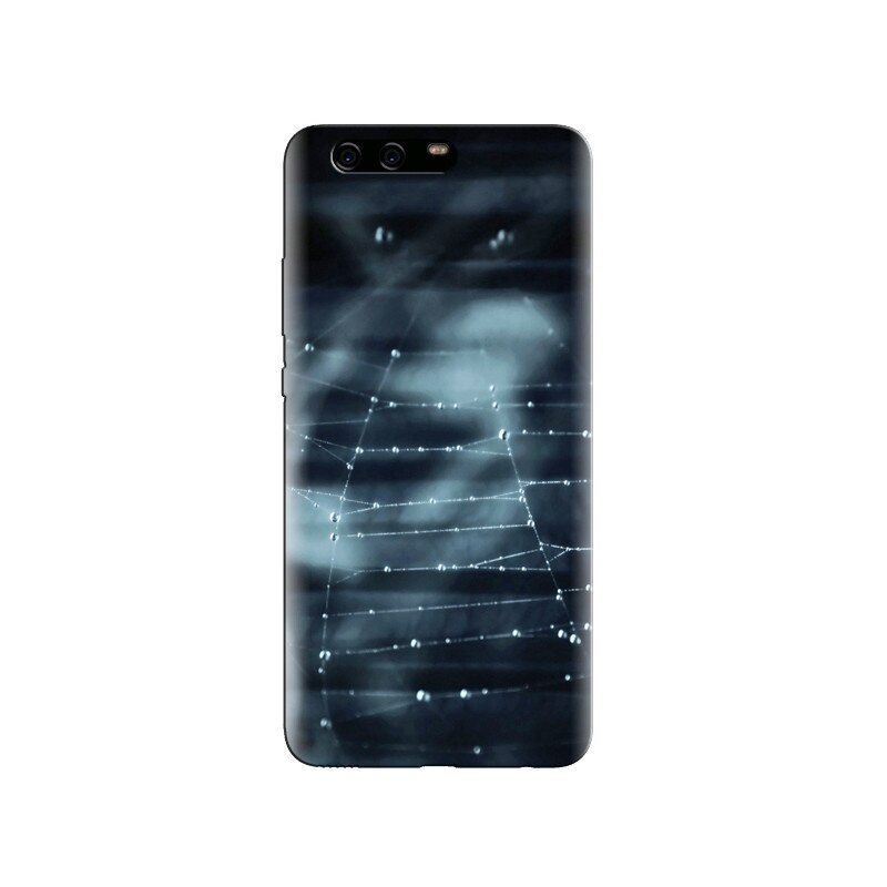 Husa Huawei P10 Black Cobweb With Dew Drops