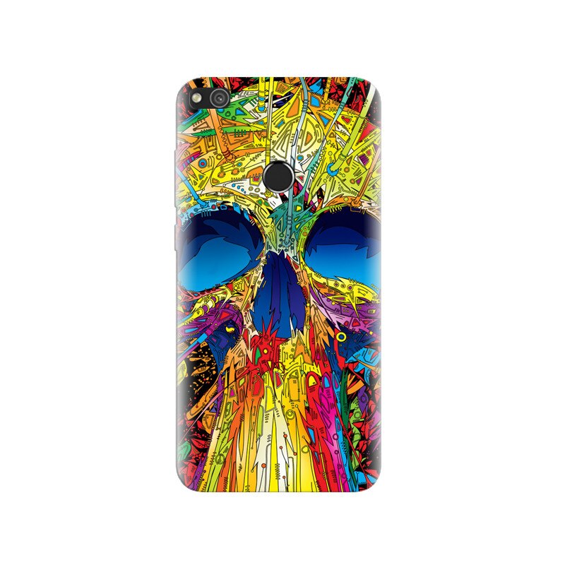 Husa Huawei P8 Lite 2017 Abstract Multicolored Skull