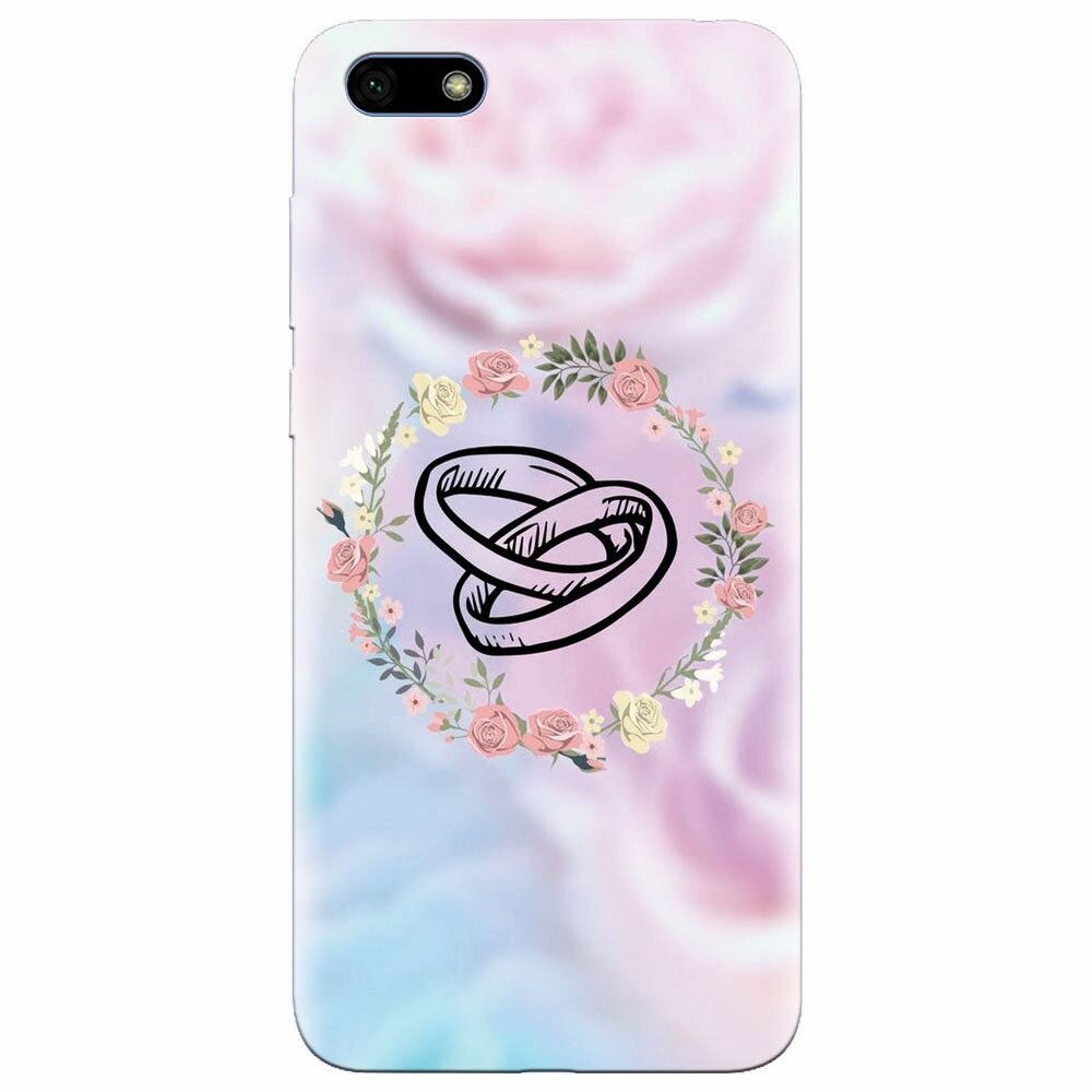 Husa silicon pentru Huawei Y5 2018, Rings