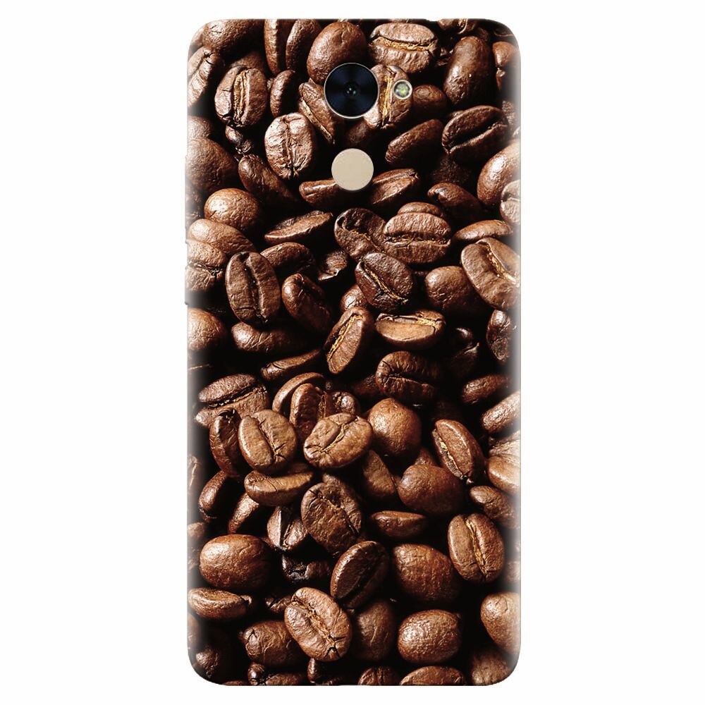 Husa silicon pentru Huawei Nova Lite Plus, Coffee Beans