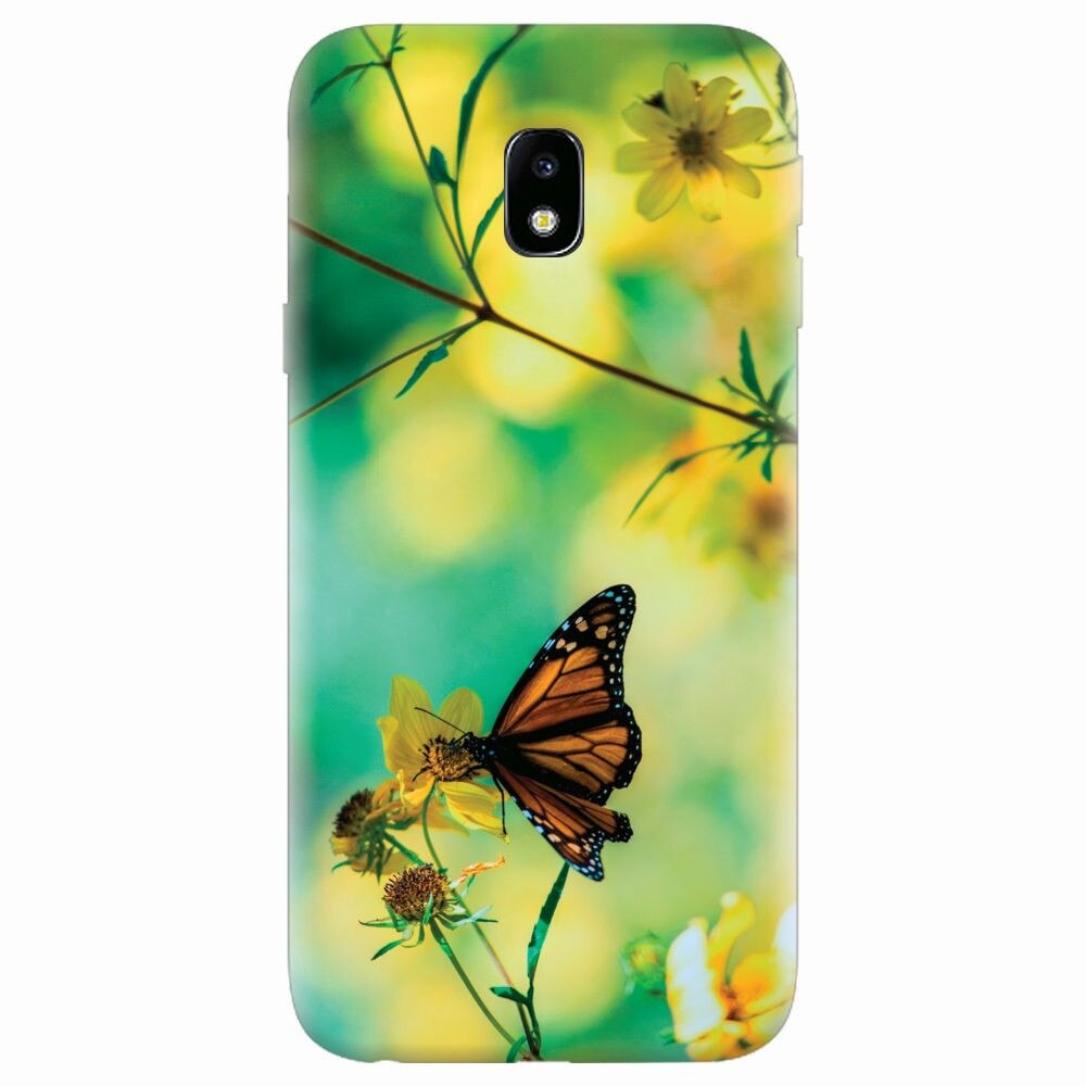 Husa silicon pentru Samsung Galaxy J7 2017, Butterfly