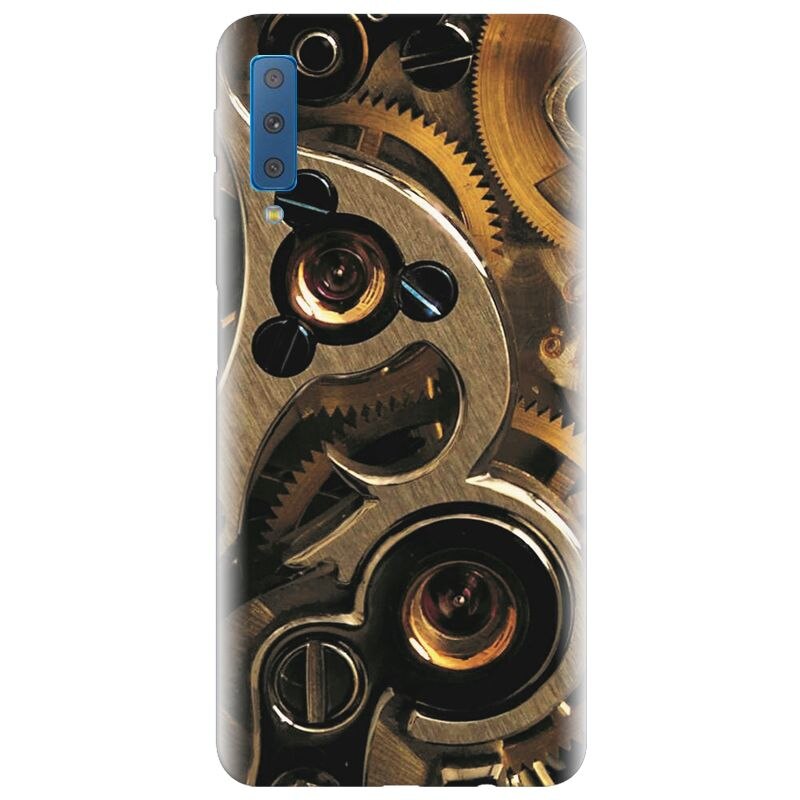 Husa silicon pentru Samsung Galaxy A7 2018, Clock Mechanism