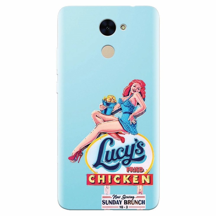 Силиконов кейс за Huawei Enjoy 7 Plus, American Vintage Restaurant Sign
